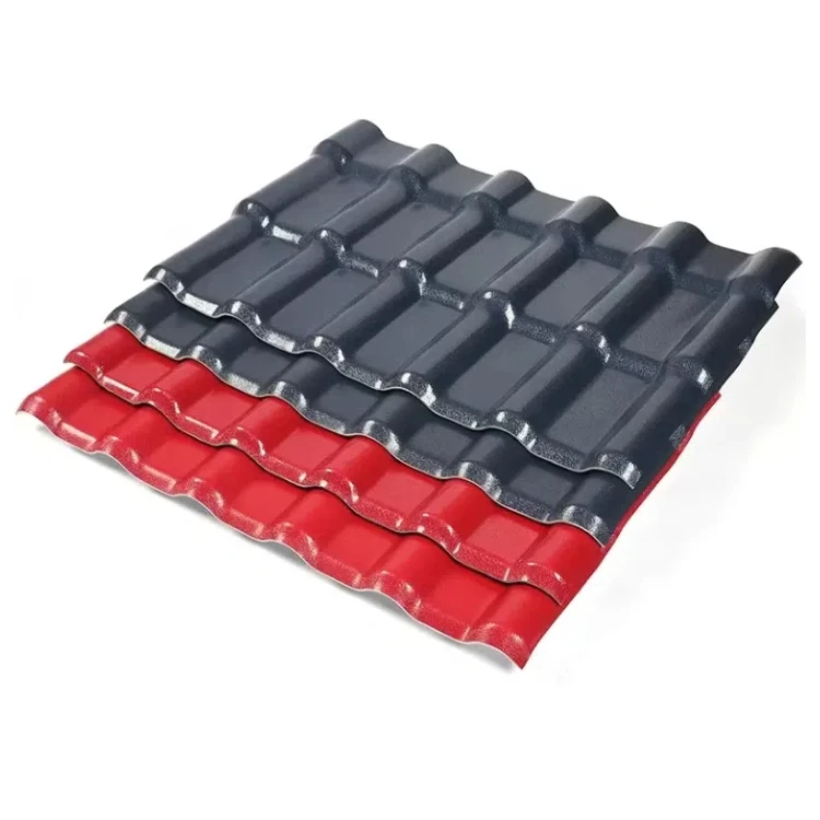 1050mm width modern design resin corrugated roofing thickened material for hotel house school