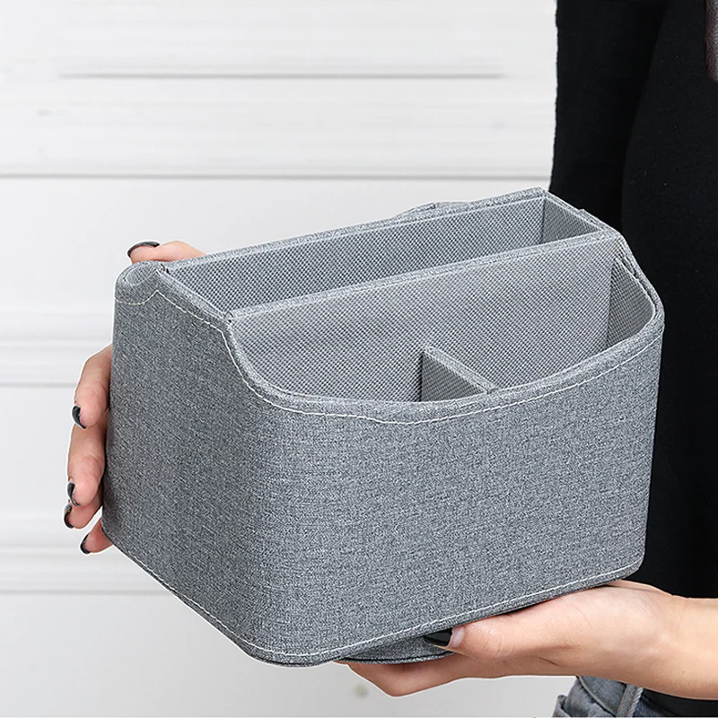 Clothing patterns Minimalist Desk Top Rotating Remote Cell Phone Pens Organizer Home PU turntable Lazy Susan