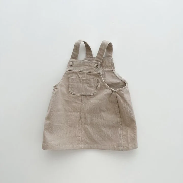 Spring Autumn Infant Toddler Kids Girls Casual Jeans Denim Short Suspender Dresses Baby Dress