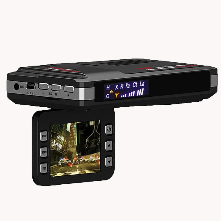 2in1 2 in 1 anti police speed dash cam camera radar detector car RD + DVR black box HD 1080P 2.4 inch Video Camera for car