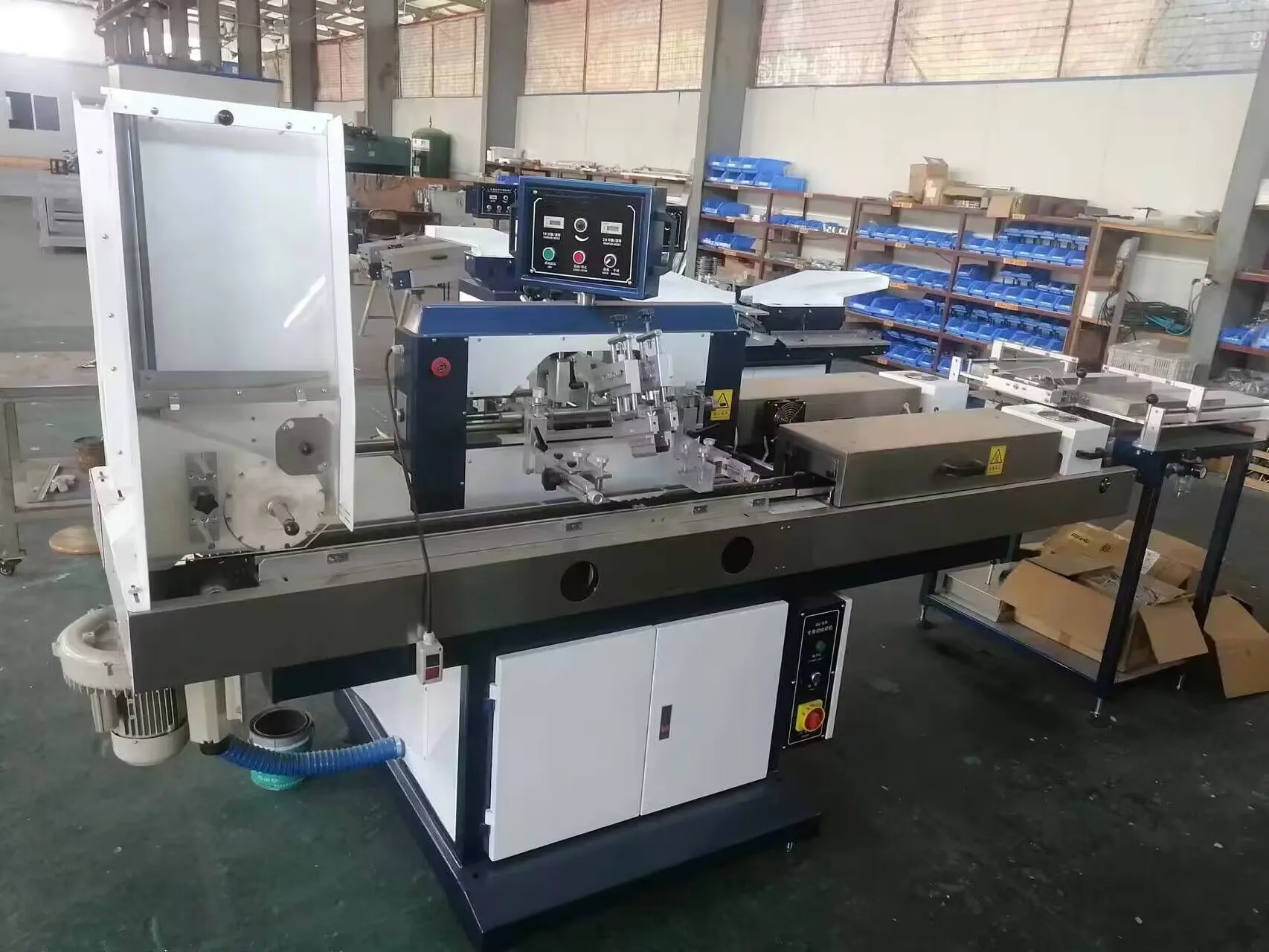 LC Brand Automatic Servo 1 Color Ampoule Bottle Serigraphy Screen Printing Machine with LED UV Drying System