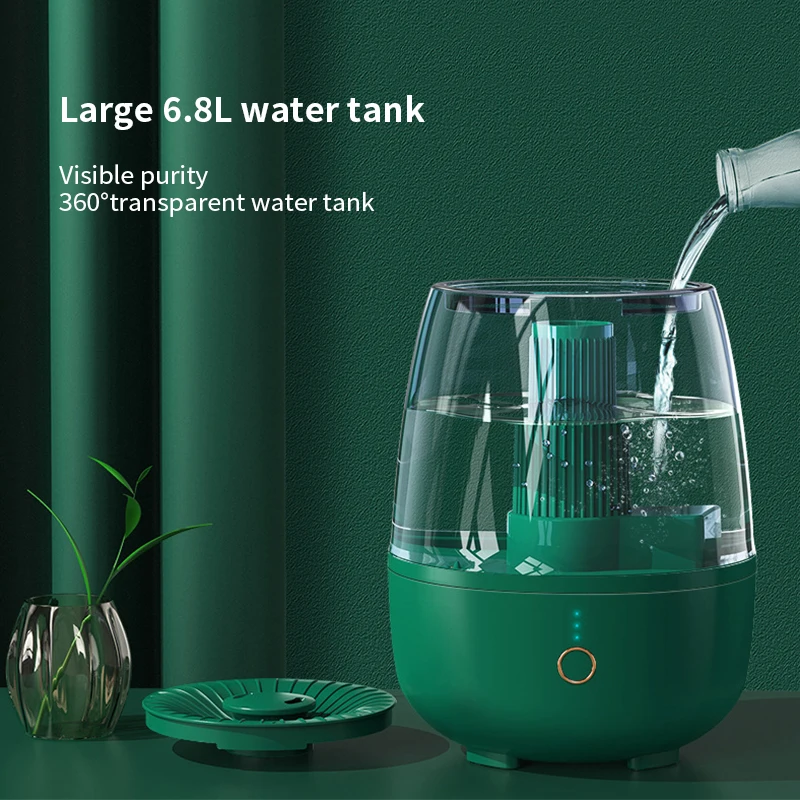 Newest OEM/ODM Wholesale Super Quiet Intelligent AI Voice Control Dual Mist Air Humidifier for Household Office