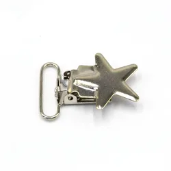 New Suspender Clips Star Shape Pacifier Clips Enamel Metal Clips