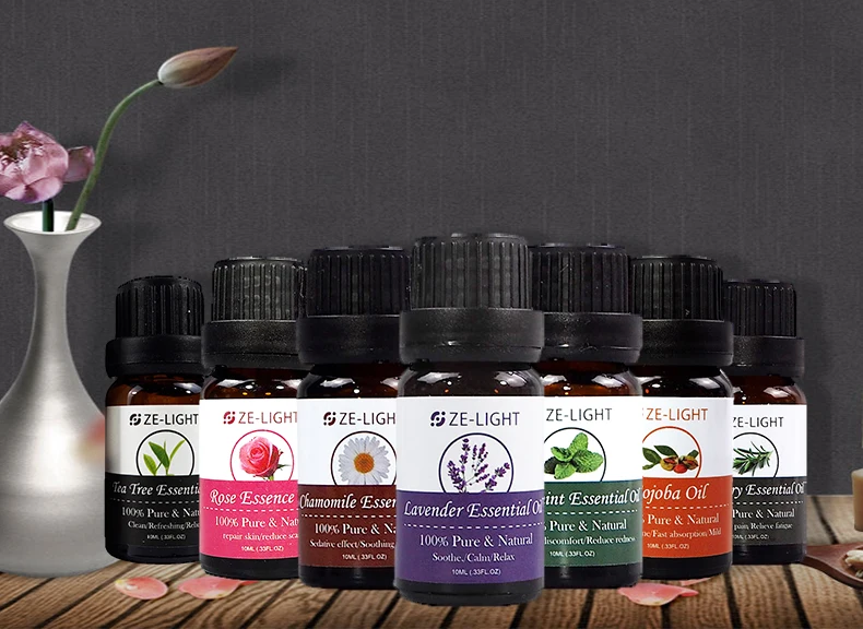 Ze Light 10 мл органические противовоспалительные натуральные экзотические антибактериальные 100% чистые эфирные масла набор