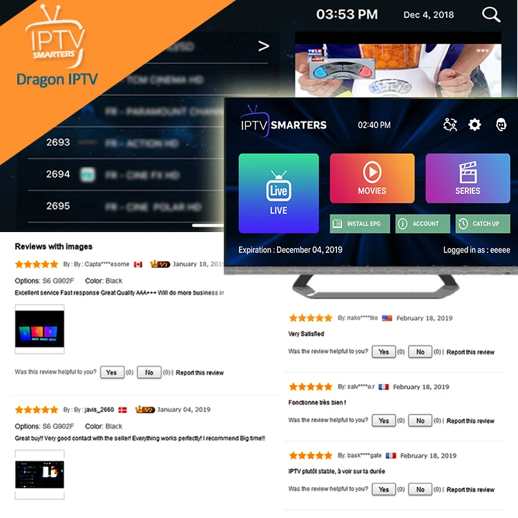 
Android M3 IPTV Server for channels iptv set top box 