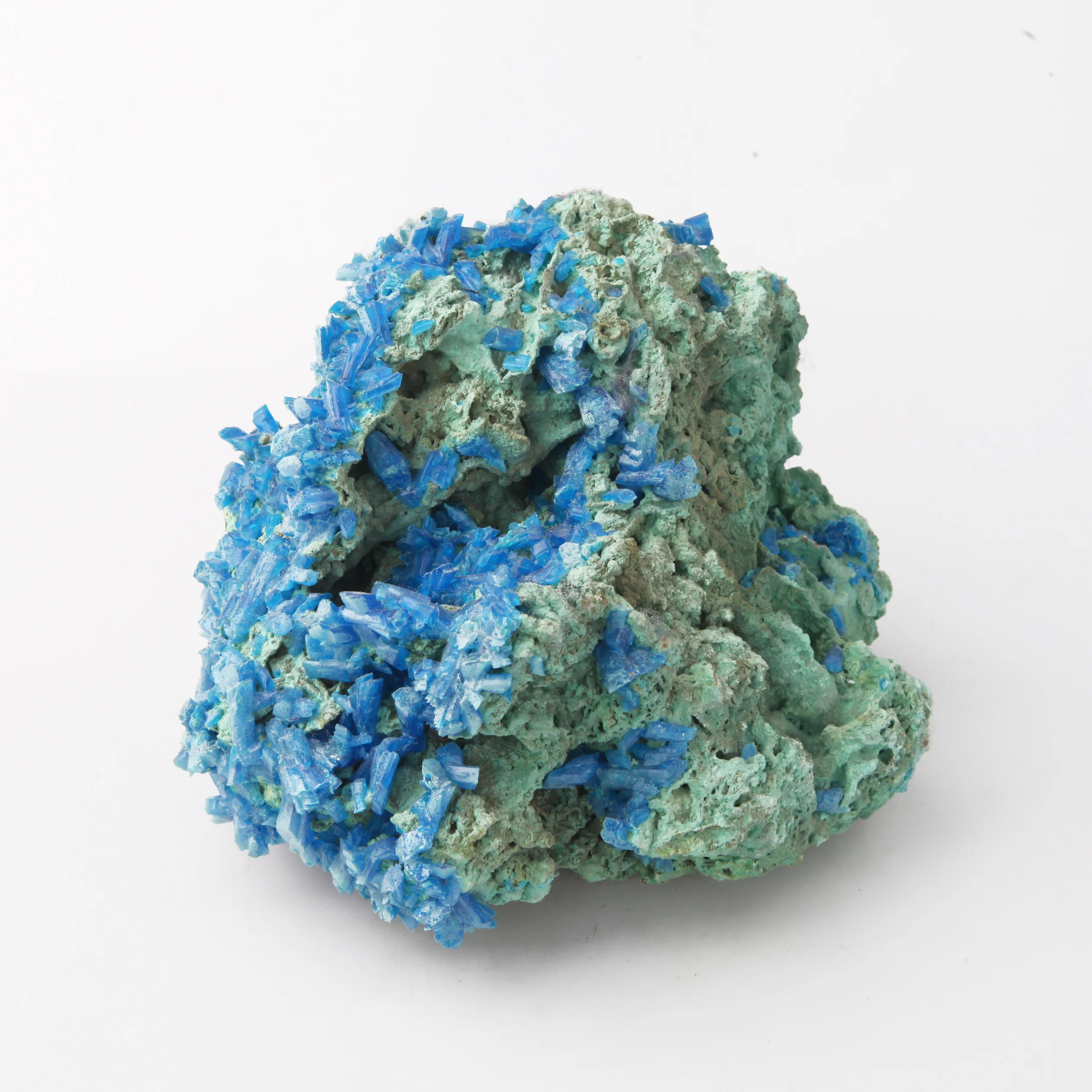 Wholesale natural blue rock raw rough stone mineral with chalcopyrite ore