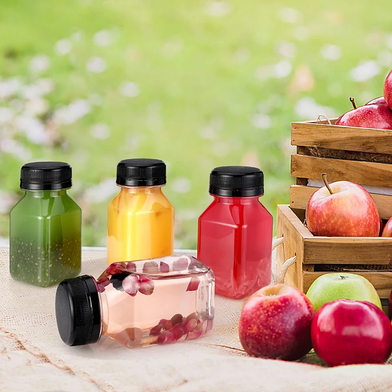 VV 2oz 60ml BPA Free Empty Plastic PET White Juice Drink Energy Shot Bottle with Caps