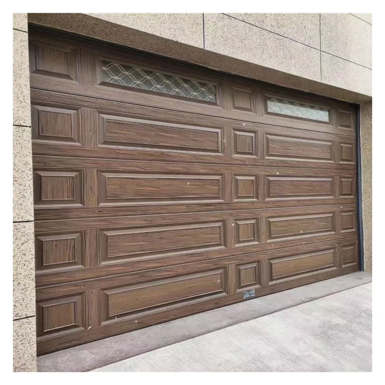 Size customization black aluminium alloy flap door motor garage doors for homes