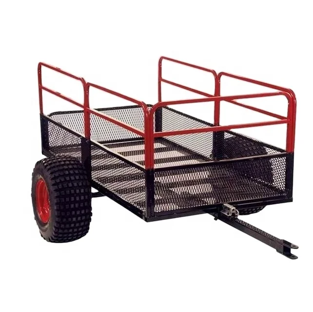 best price Multi Purpose Pull Behind ATV DUMP TRAILER metal trailer tow dolly trailer with low MOQ