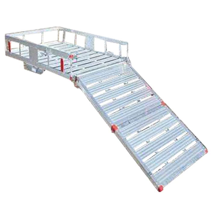 2024 Custom Truck Trailer Vans Hitch Mounted Rear Luggage Carrier Foldable Truck Cargo Storage Box