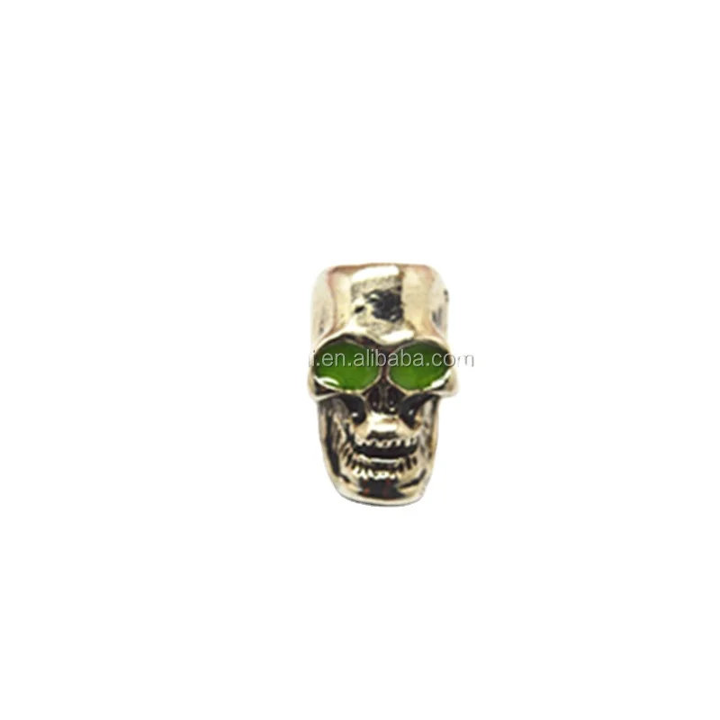 Metal Skull Beads For 550 Paracord Knife Lanyards whoelslae
