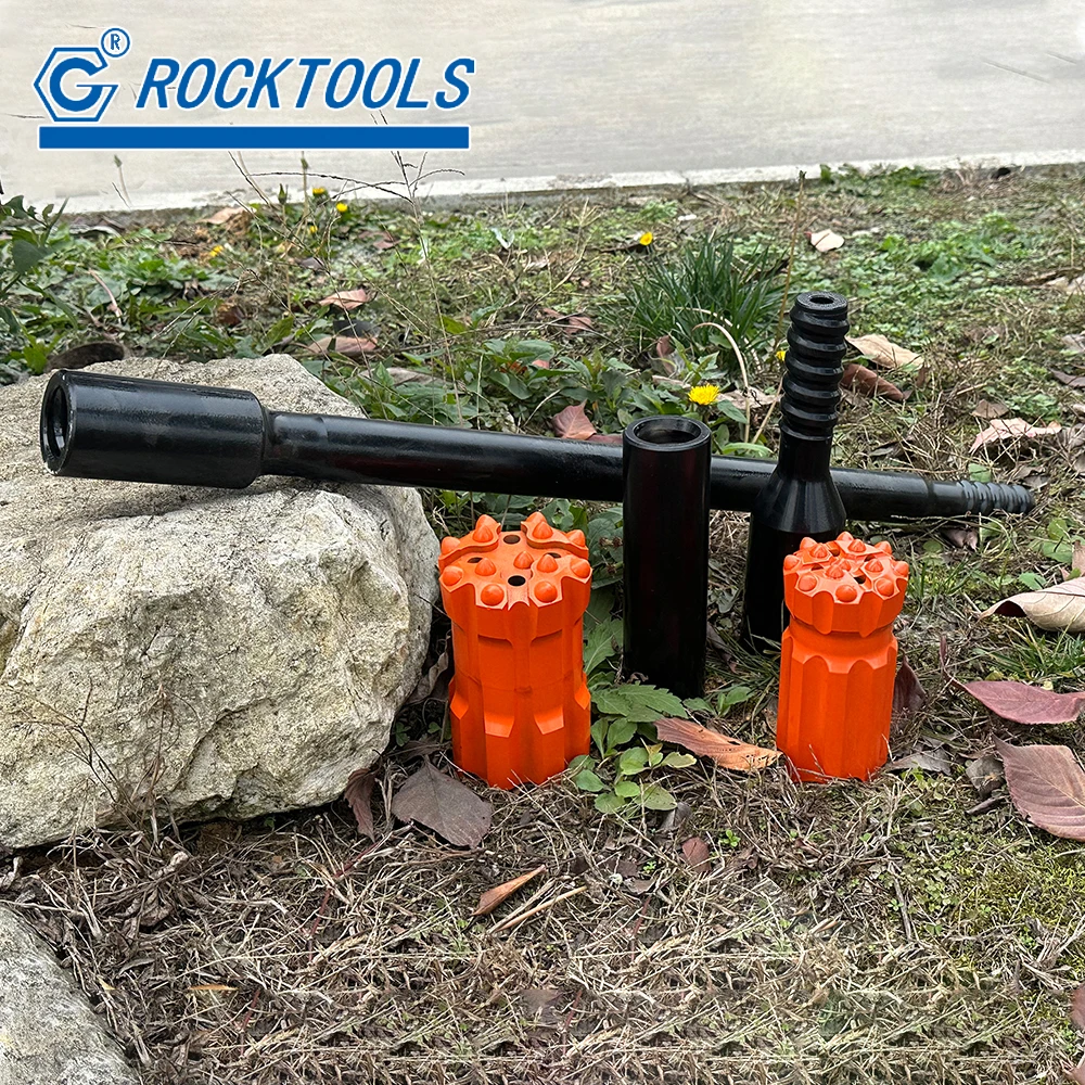 Top Hammer Mining Machine Drill Hole Rock Tools Drill Rod Button Bit