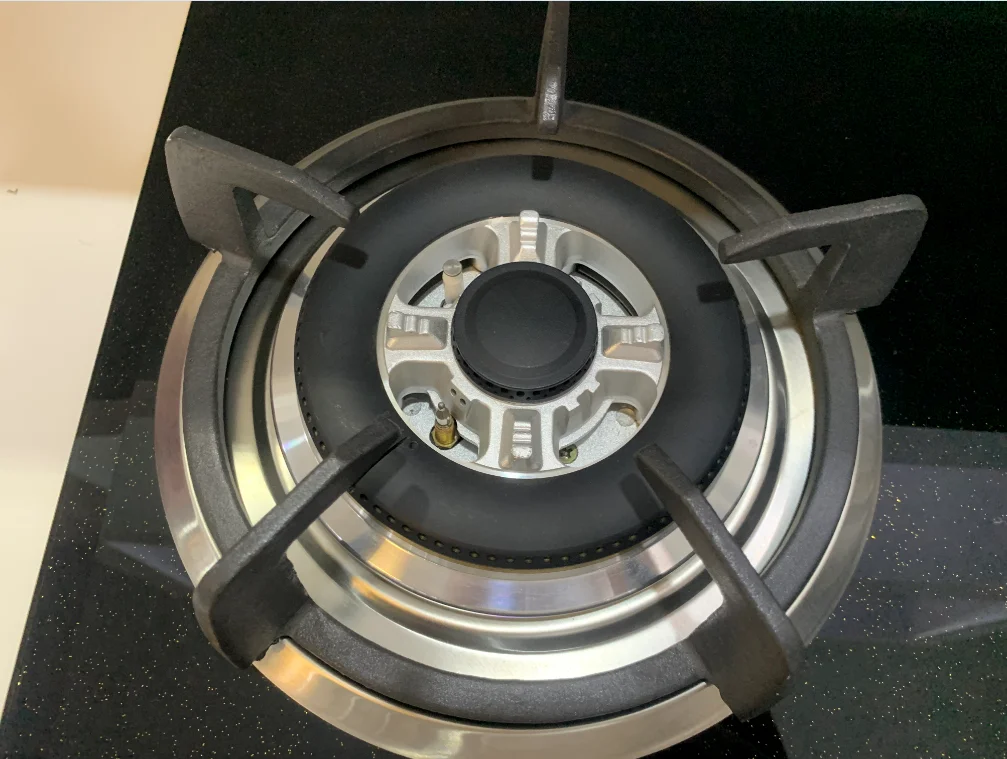 safe 5 burner gas cooktop commercial kitchen appliance hob NG/LPG glass cooking stove