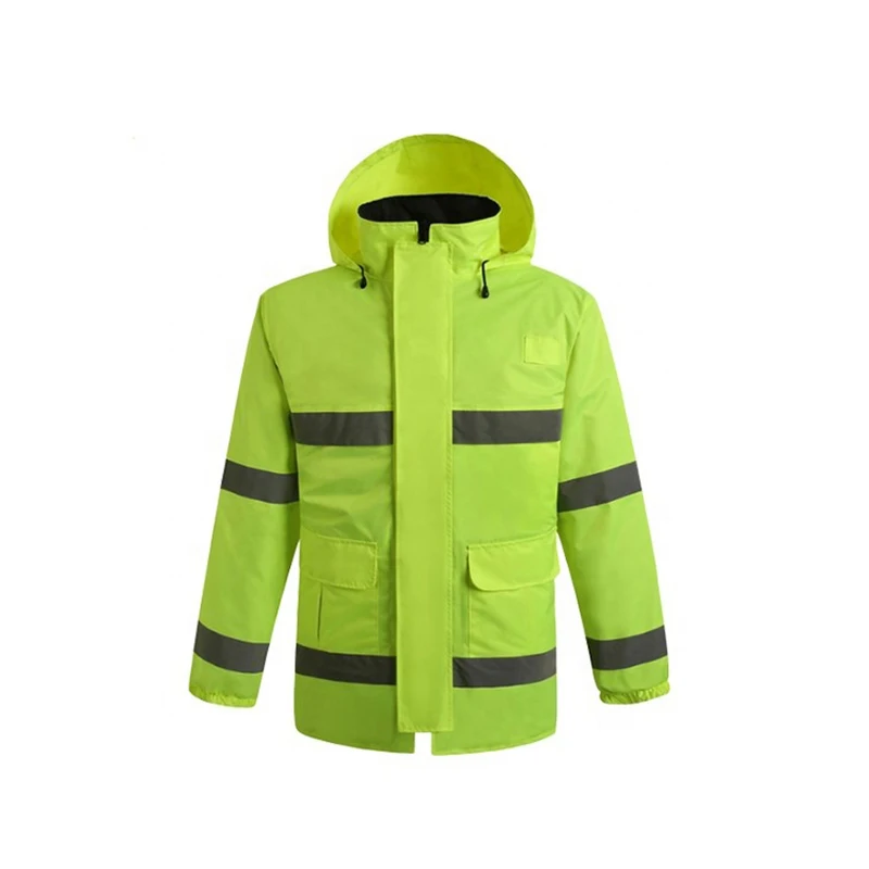
Clothing Reflective Safety High Visibility Clothing Reflective Safety Vest With Zipper 