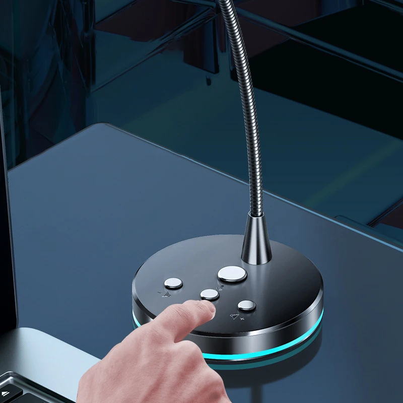 Desktop Conference Microphone for Speech Gaming Chatting USB wired Desktop Microphone Used Laptop desktop microphone