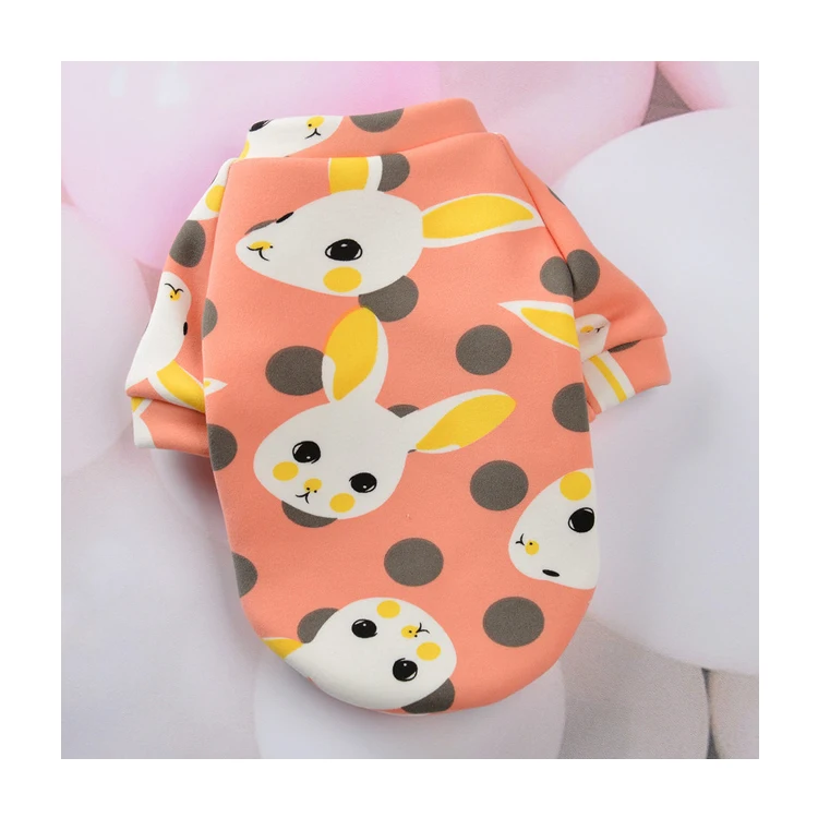 Pet Dog or cat Costume Cute Animal Printed Pet Coat Cotton Soft Pullover Dog Shirt  Sweatshirt Cat Sweater Pets Clothes