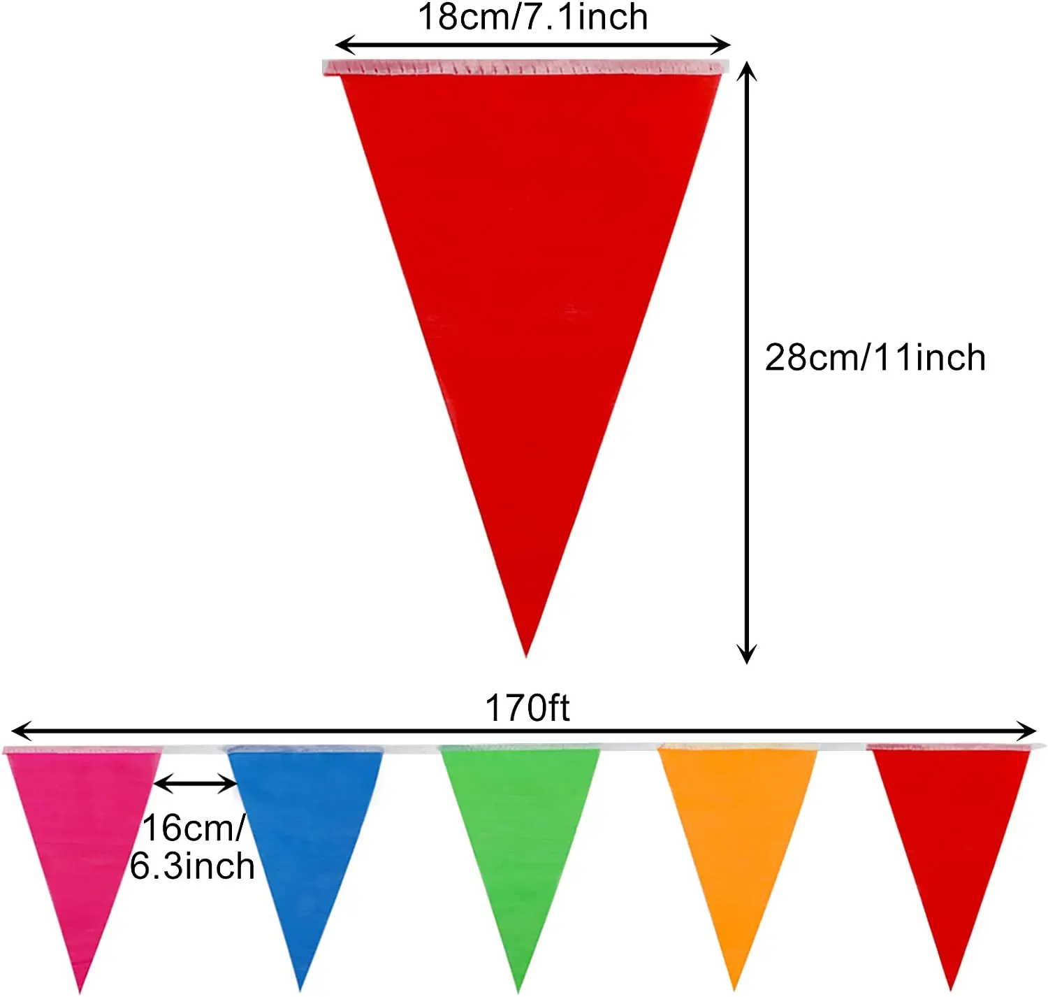 Лидер продаж изготовленный на заказ Небольшой баннер различные Треугольные флаги флажки с треугольным флагом