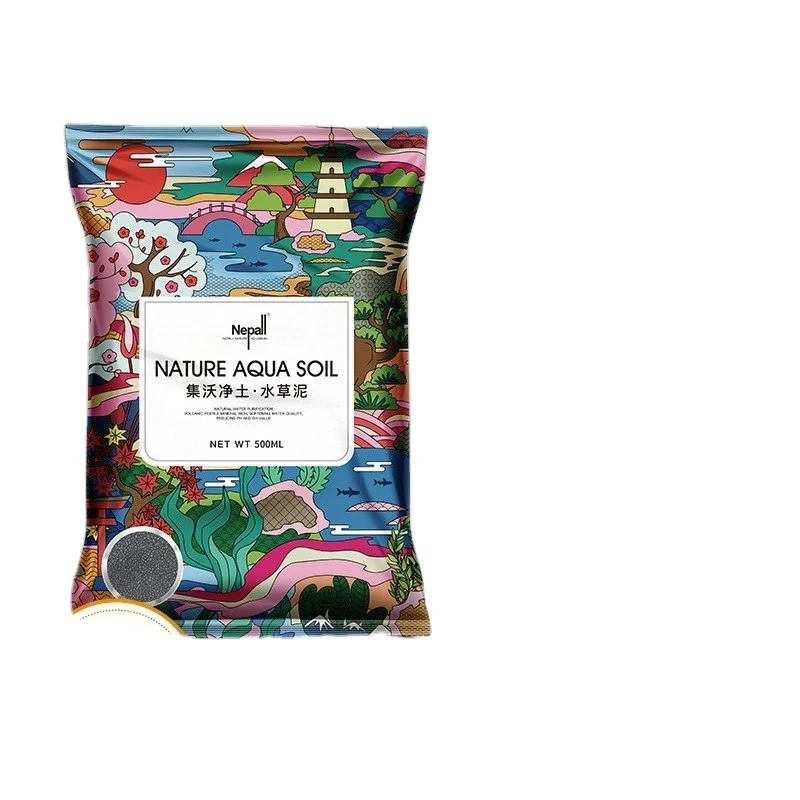 Water, soil, mud, aquarium decoration, no need to wash, pour directly into the fish tank