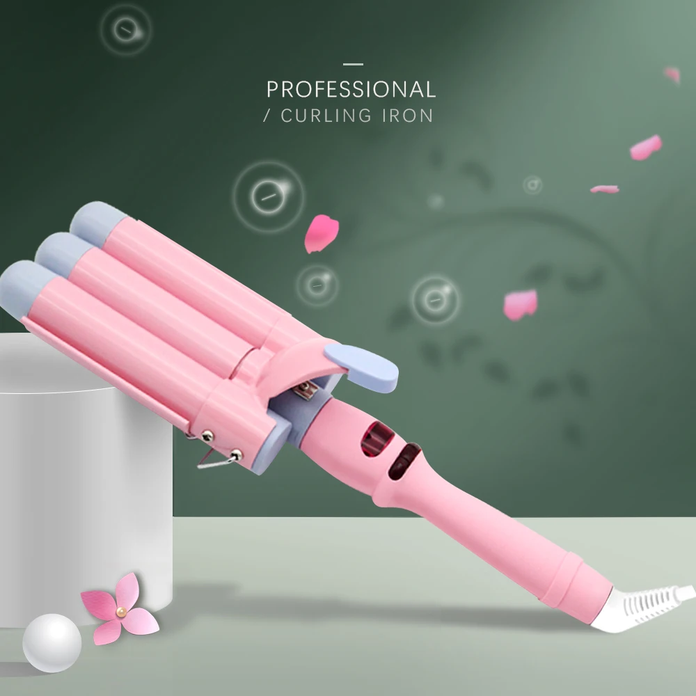 2021 new Ceramic coating Curling Iron LCD Display Curling Wand Dual Voltage Roller Hair Curler
