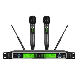 Cheap Price Accessories Dual Channel Vocal Mic Set Uhf Handheld Wireless Microphone