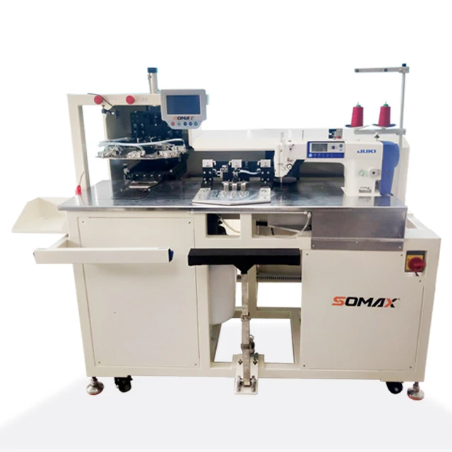 Top popular  Somax SM-19S automatic pocket attaching industrial sewing machine computerized lockstitch pocket setter machine