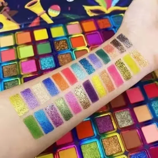 Wholesale 99 Colors Private Label Makeup Glitter Eyeshadow Palette Multichrome Eyeshadow