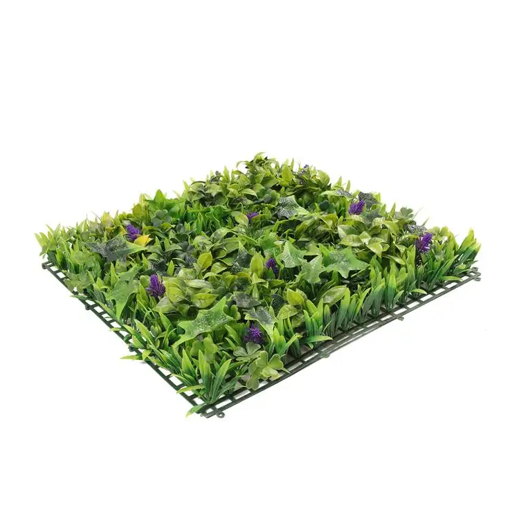 Anti--UV artificial hedge fence panels boxwood mat panels plant for wall decor faux foliage