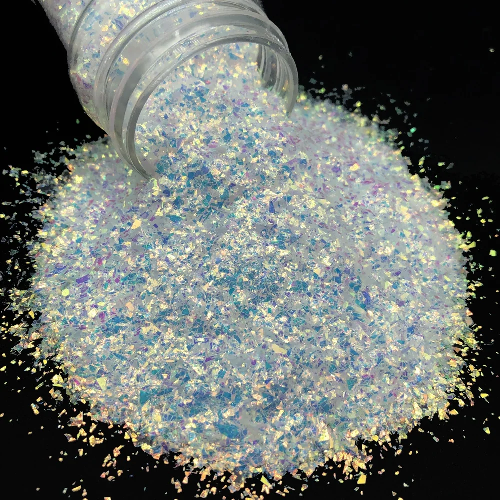 Eco-friendly Iridescent confetti Flakes hexagonal mylar flakes irregular glitter
