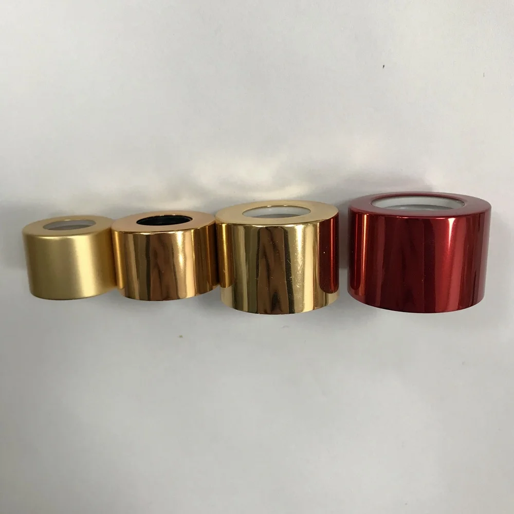 Fine perfume spray pump aluminum collar cap for perfume bottle