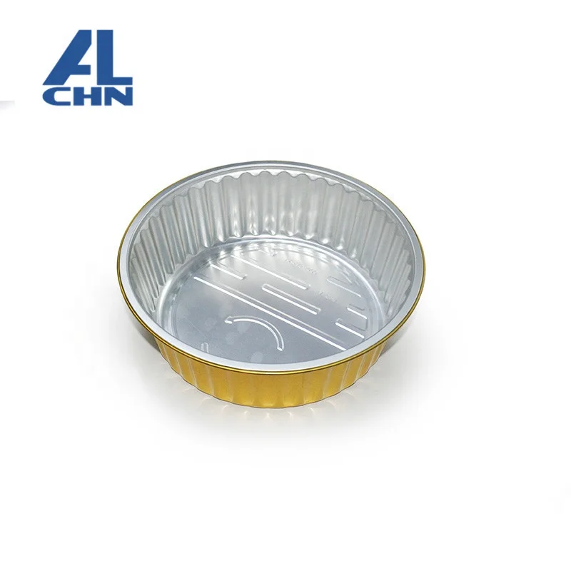 
ALCHN Round Foil Pans - Disposable Aluminum Foil Cake Trays - Freezer & Oven Safe - for Baking, Cooking 