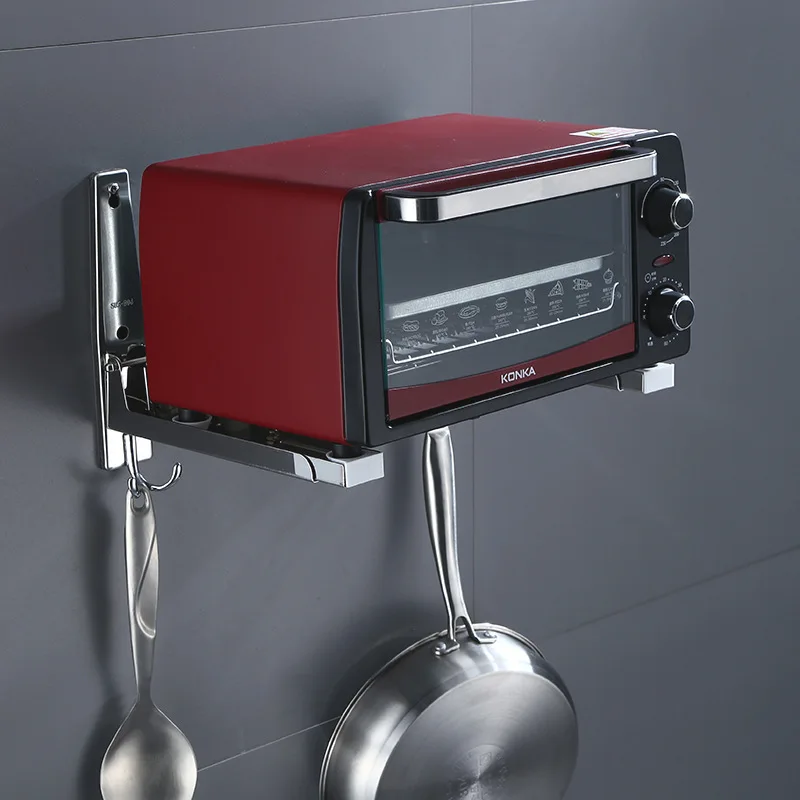 Metal rack kitchen stand kitchen shelf microwave oven rack microwave oven wall mount bracket