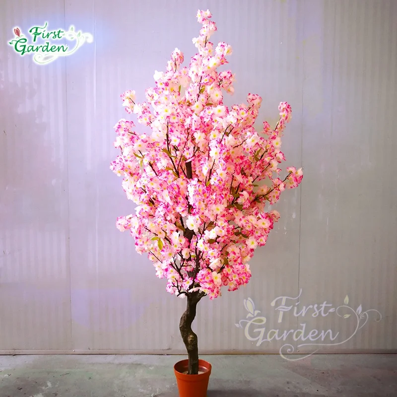 High Quality pink Artificial Japanese Cherry Tree Landscaping Banquet Wedding Outdoor Garden Ornamental Plant