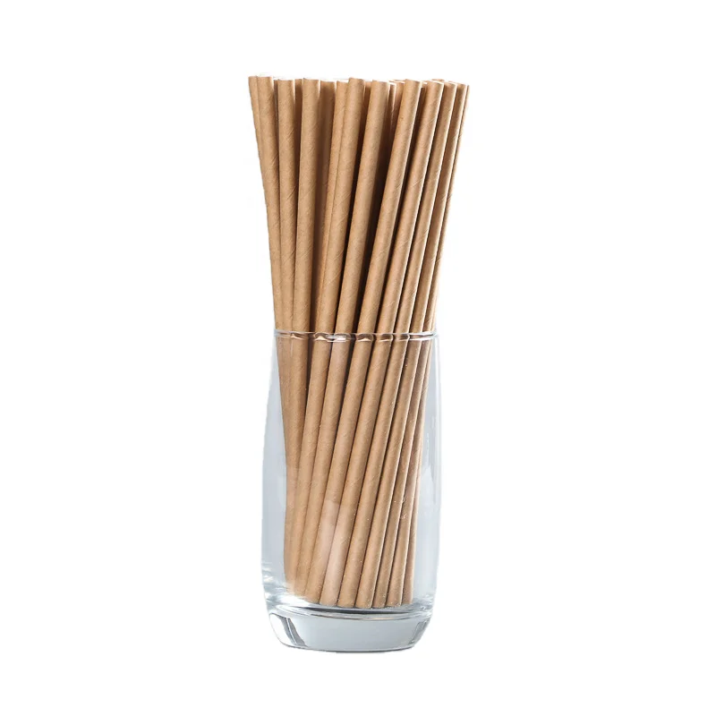Wholesale biodegradable plain black color paper straw