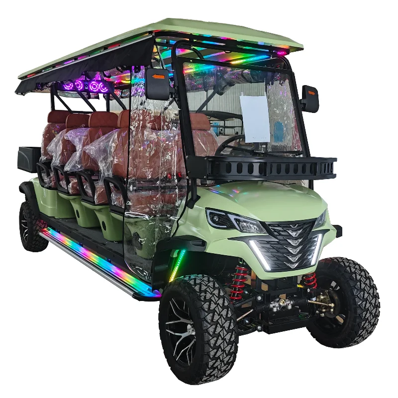 China supplier wholesale golf buggy with cargo box 8 seats off-road scooter new design electric golf cart