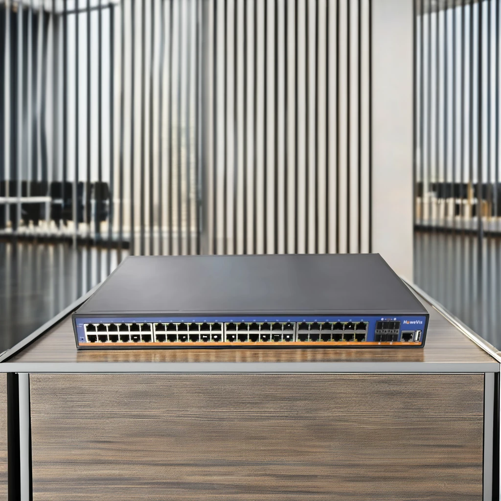 Новый Стандартный коммутатор 3 POE 48*10/100/1000Base-T RJ45 сетевые порты 4*1/10 г SFP + оптические 1 порт управления консоли QoS