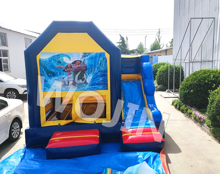 Minions inflatable small jumper slide bouncer house bouncy castle with high quality for rental business