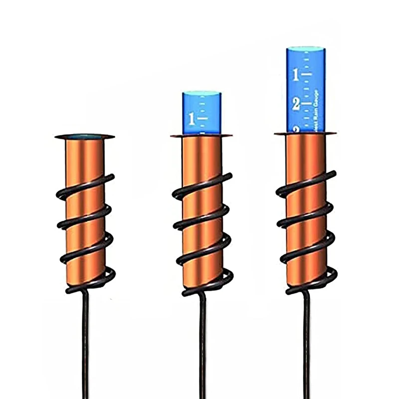 
Amazon hot sale garden Accurate floating outdoor copper rain gauge for Lawn 