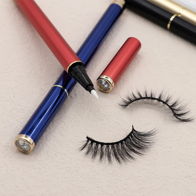 No Water Private Label Non Toxic Activated Wholesale Liquid Waterproof Custom Logo Bottle Magic Magnetic Eyelashes Eyeliner