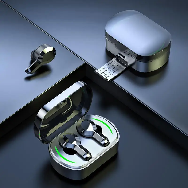 China Wholesale TWS Earphone 5.3 Low Latency Noise Reduction Headsets 9D HIFI Stereo Earbuds Headphones With Mic