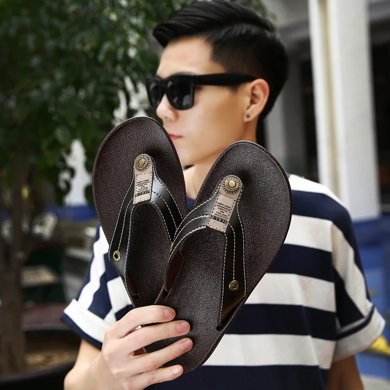  2021 Promotion men slipper for summer beach professional rubber flip flops wholesale in