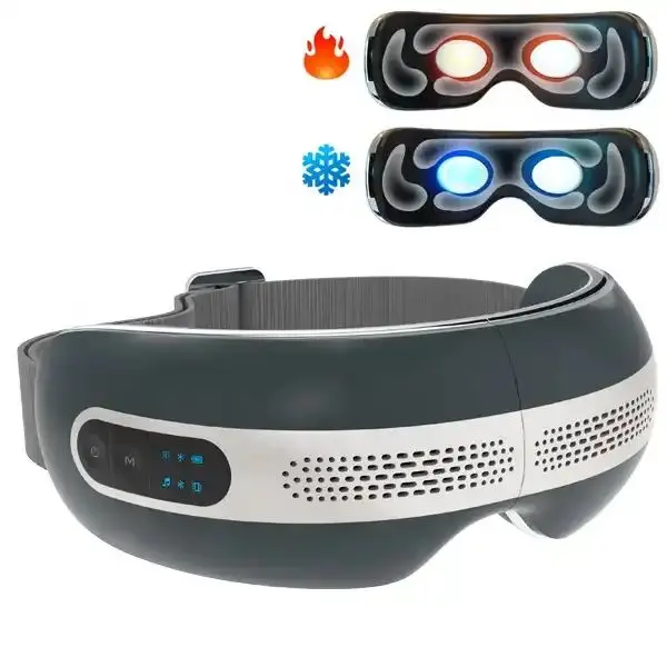 Phenitech Recommend Smart Eye Massager Equipment Hot And Cold Compress Air Pressure Eyes Massage With Bluetooth Music