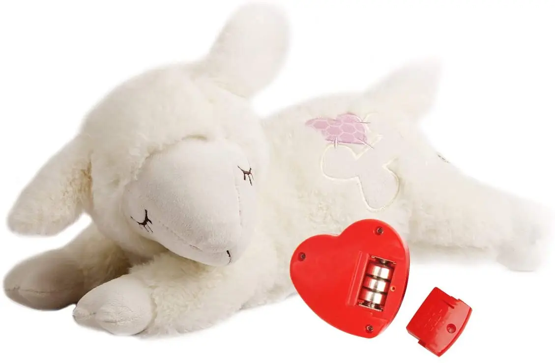  B11 Alibaba best sellers interactive plush peluche sleep pet toy with heartbeat behavioral aid stuffed animal for