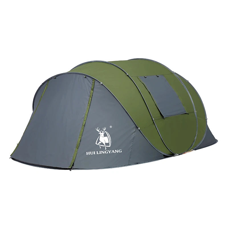  Новый продукт 2020 4-6 человек семья Кемпинг пеший Туризм Водонепроницаемый двойной слой автоматическая палатки