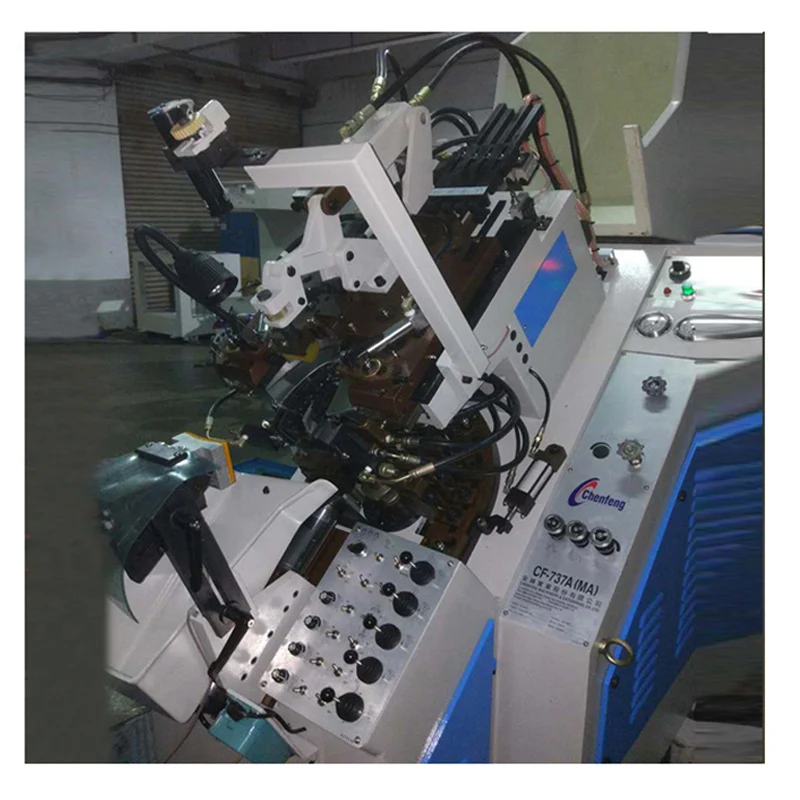 Chenfeng automatic glue toe lasting cementing machine 9 pincers CF737MA Shoe making machine with good quality and working well