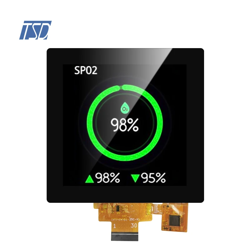 Custom 4' 4 Inch 720x720 Resolution MIPI USB I2C Interface Capacitive Touch Screen