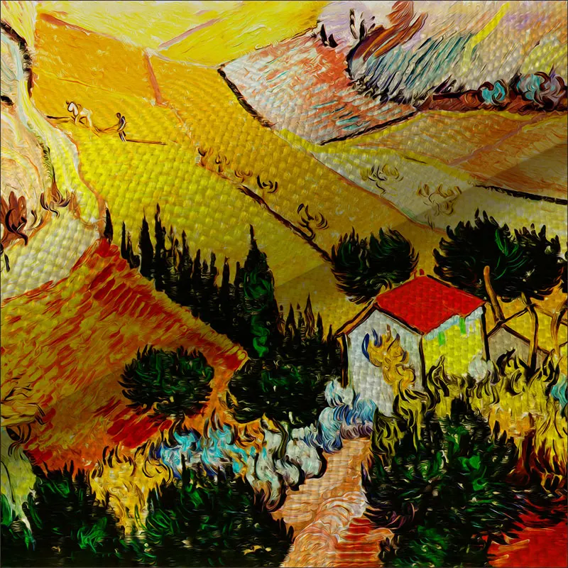 Beautiful Color Combination Pattern Polyester Tablecloths Creating Happy Atmosphere Table Cover for Special Days