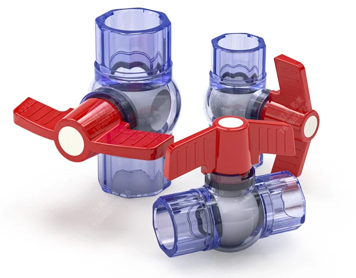 Transparent UPVC valve Transparent UPVC simple ball valve DN15-DN50