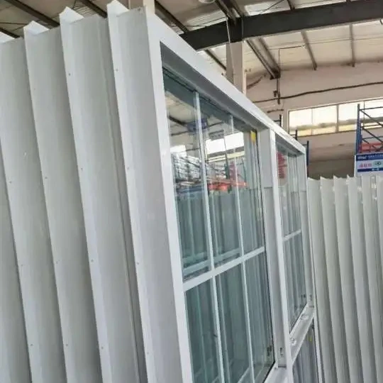 Soundproof Windproof Hurricane Impact Single Hung UPVC  Windows Single Double Glazed Vinyl Sliding PVC Windows