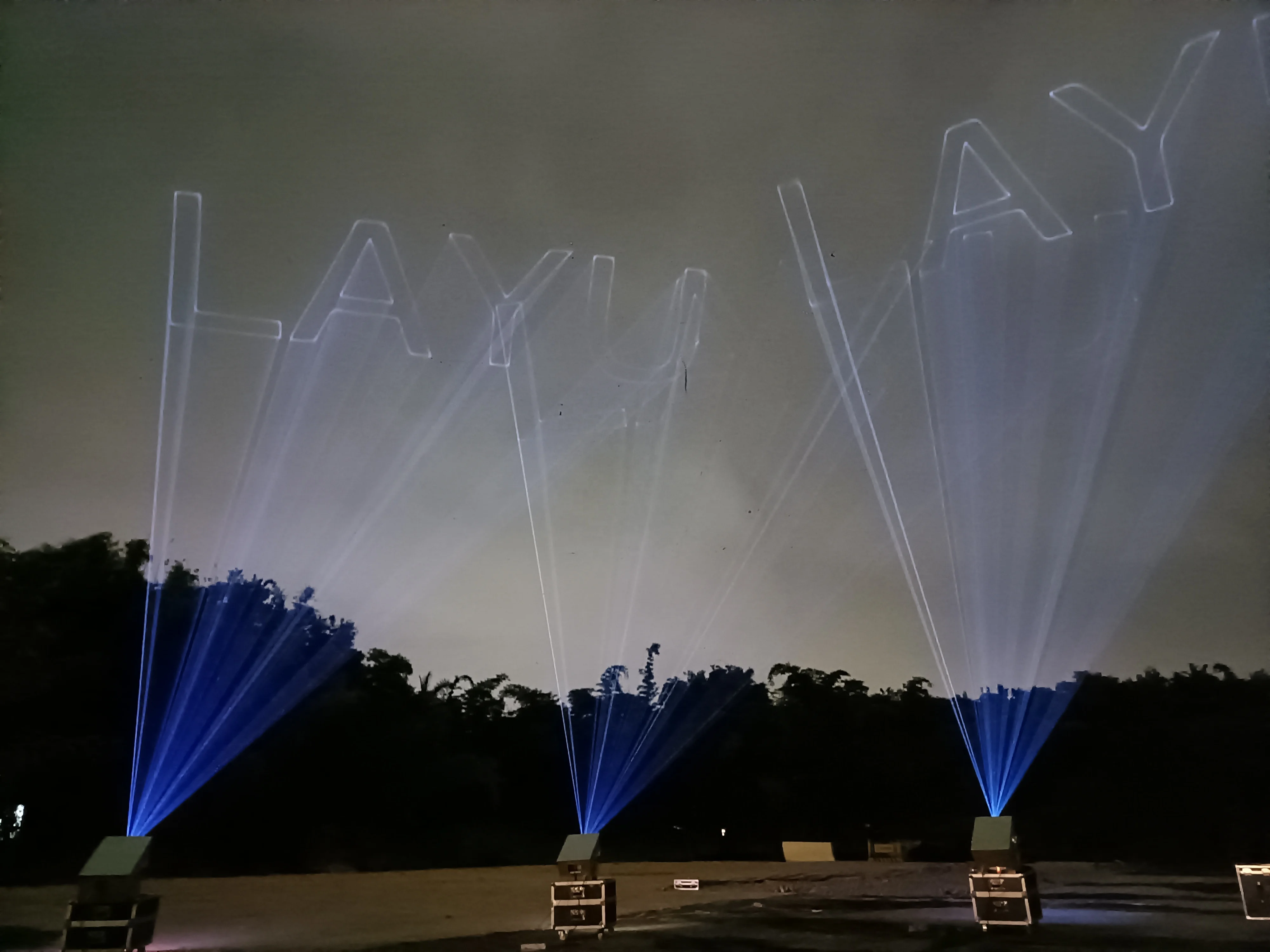 LAYU 50W Laser Light Stage Concert Light Projector for Outdoor DJ Laser Show,Laser Mapping,etc