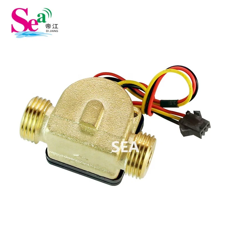 SEA YF-B13 DN15 Male Male Thread Brass Turbine Flow Sensor Industrial Liquid Flow Measurement Sensor